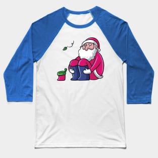 Santa Claus quarantine on Lonely Christmas... Baseball T-Shirt